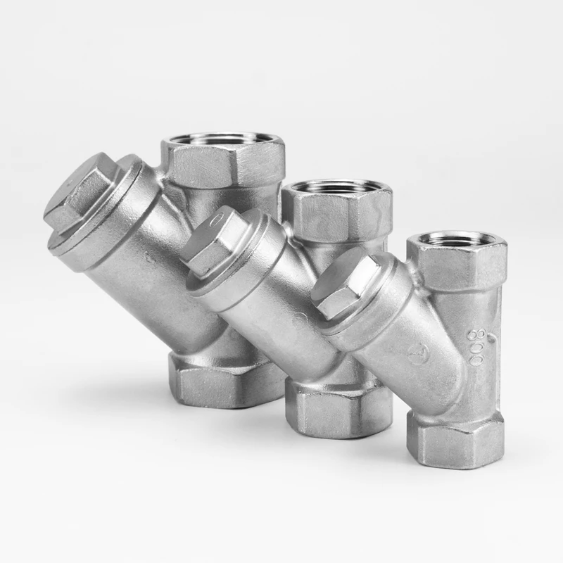 GL11W-16P201/304 Stainless Steel Internal Thread Y-shaped Filter Thread 1/2-4/3-1 