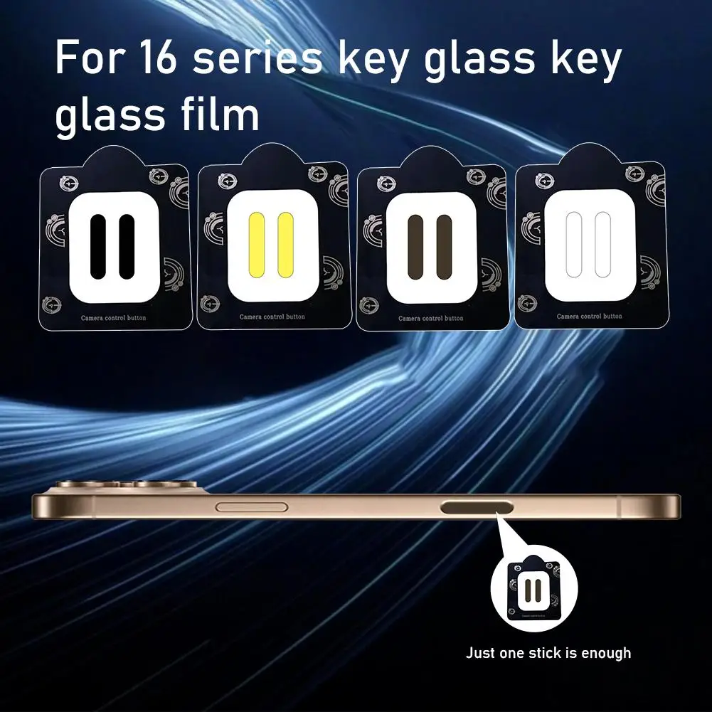 Camera Button Sticker Side Aviation Alloy Film For iPhone 16 Pro Max Camera Control Button For iPhone 16 Screen Protector