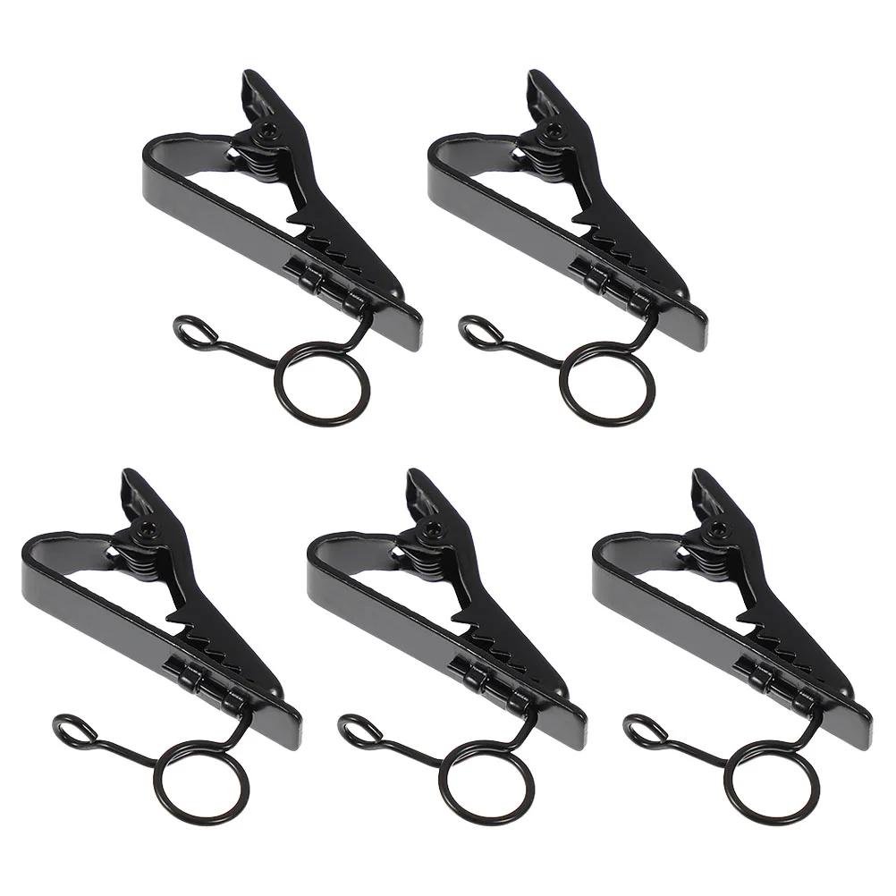 5 Pcs Microphone Lavalier Microphones Accessories Clip Shirt Universal Iron Clips