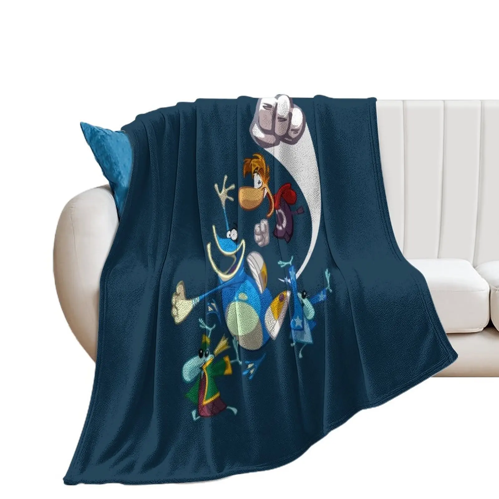 

Rayman and Globox Throw Blanket Decorative Throw Multi-Purpose Winter beds Blankets