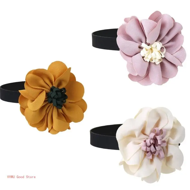 

Banquets Flower Necklace for Woman Decorative Masquerades Dancing Necklace