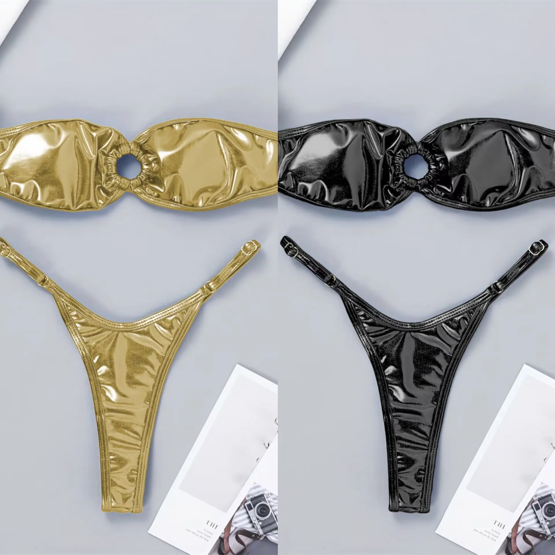 Sexy Backless Strapless Bikini 2 Piece Set Woman Swimwear Swimsuit Women BathingSuit Swimming Suit
