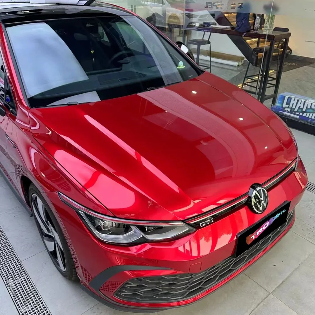 TRG film high-quality vehicle color changing film: liquid metal gemstone red (glossy PET vinyl film - original car paint series)