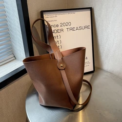 2024 Girl Women Message Casual Simple Tote Fashion Shoulder Bags Pu Leather Popular Large Capacity Soft Shopping Ladies Handbag