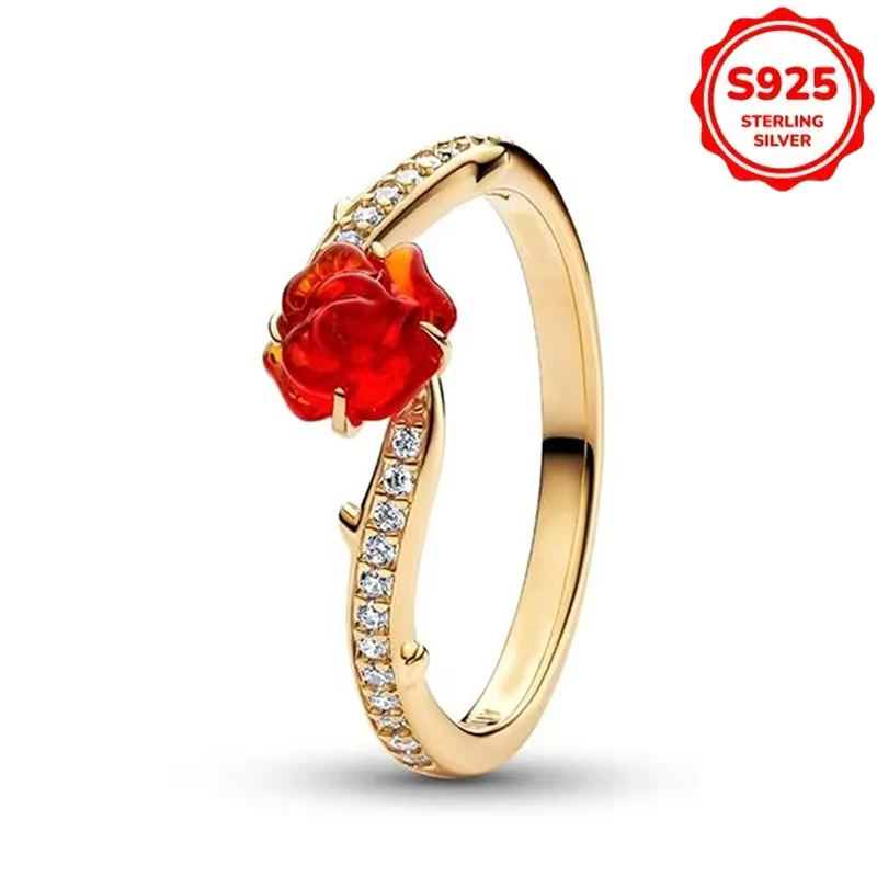 Women's S925 Silver Stackable Sun Moon Star Butterfly Ring Set