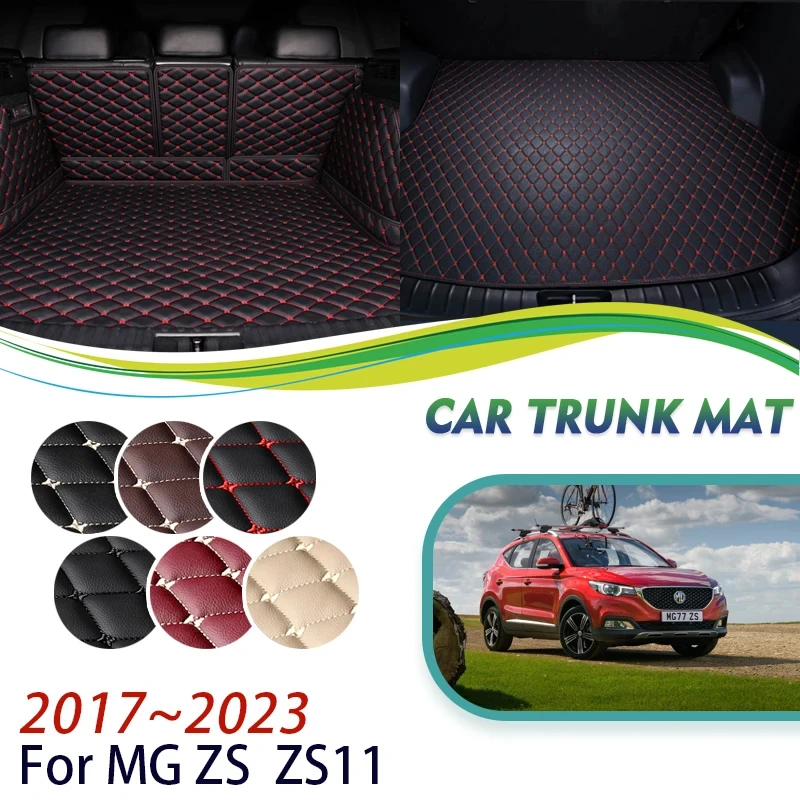 

Car Rear Trunk Mats For MG ZS ZX ZST Astor ZS11 2017~2023 Leather Mat Car Mats Full Set Rugs Car Accessories Interior Decoration