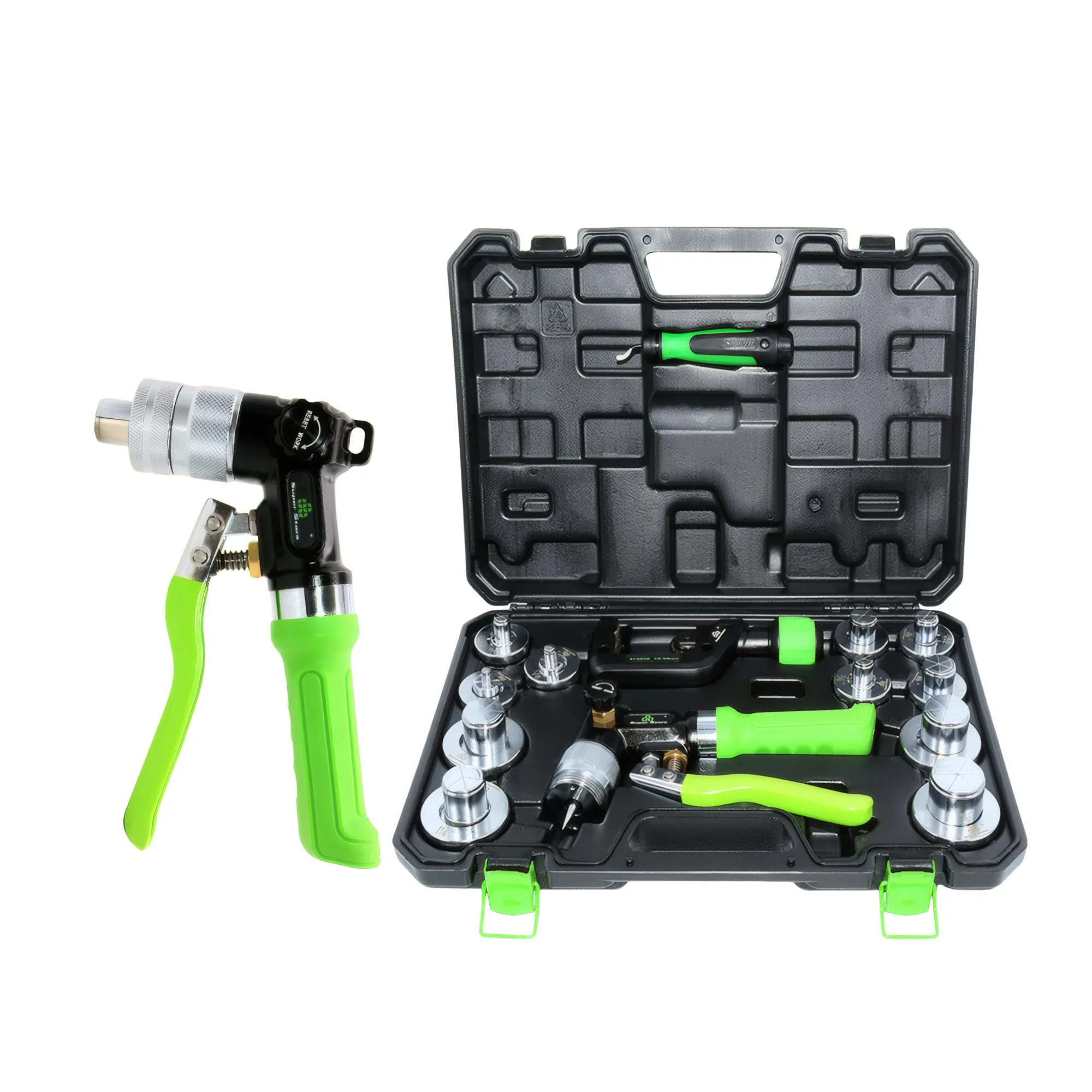 ST-300AL Kit completo di attrezzi per espansione tubi in rame/alluminio con taglierina e trimmer per installazione aria condizionata 1/8"-1"
