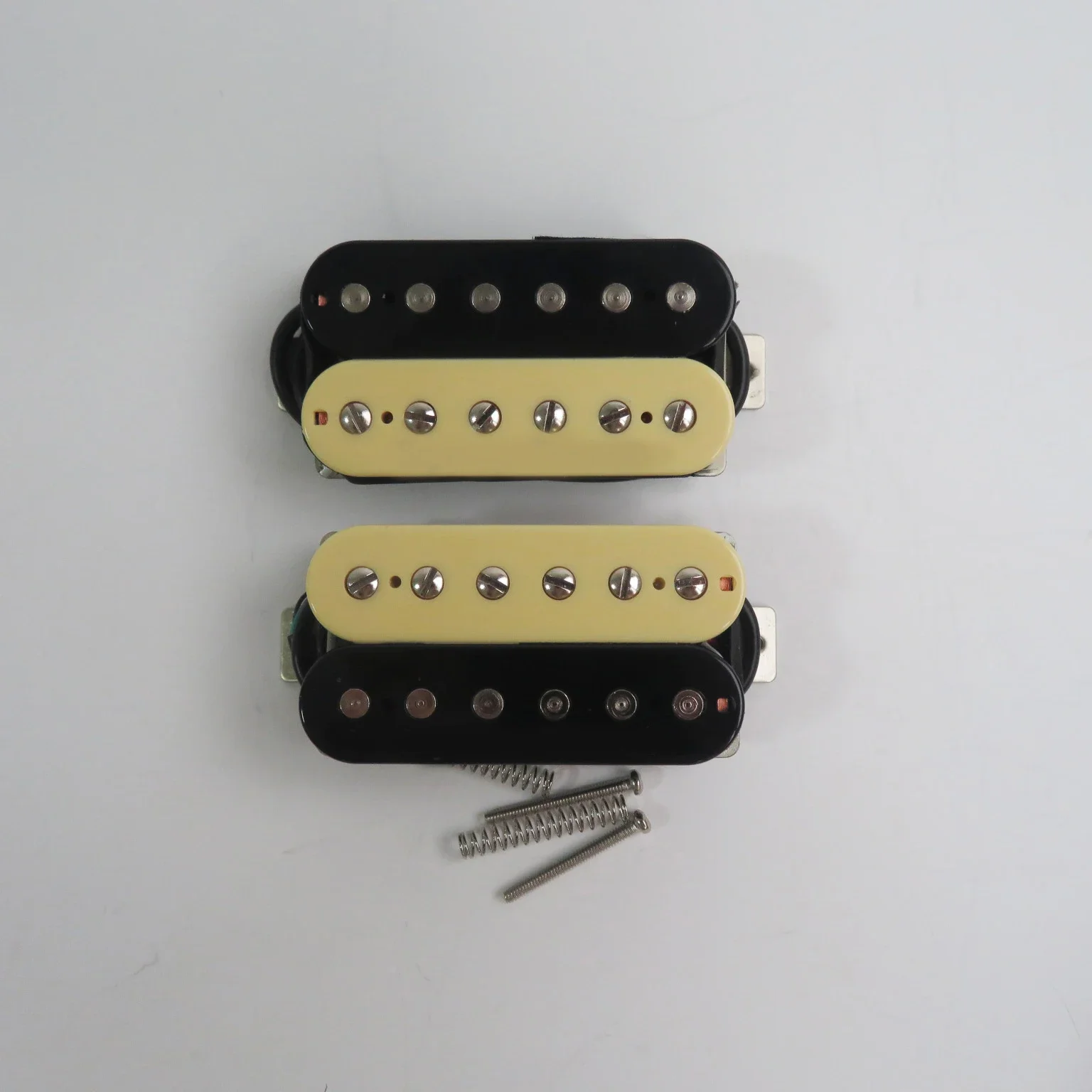 Pastilla de guitarra eléctrica de doble bobina Alnico 5, alta calidad, negro/cebra