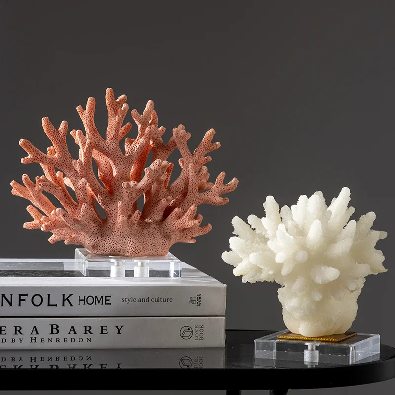 Colorful Coral Resin Sculpture 3