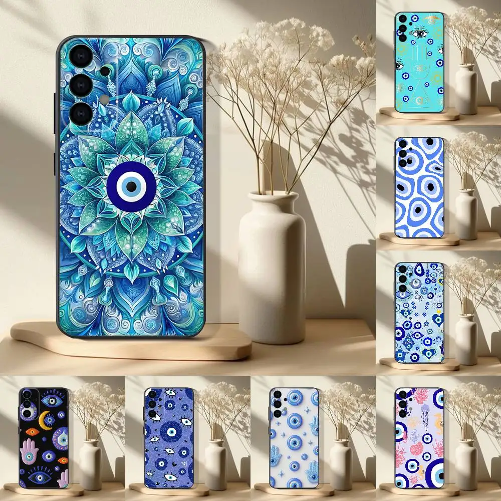 

Evil Eye Lucky Eye Blue Phone Case For Samsung S25,S24,S21,S22,S23,S30,Ultra,S20,Plus,Fe,Lite,Note,10,9,5G Black Cover