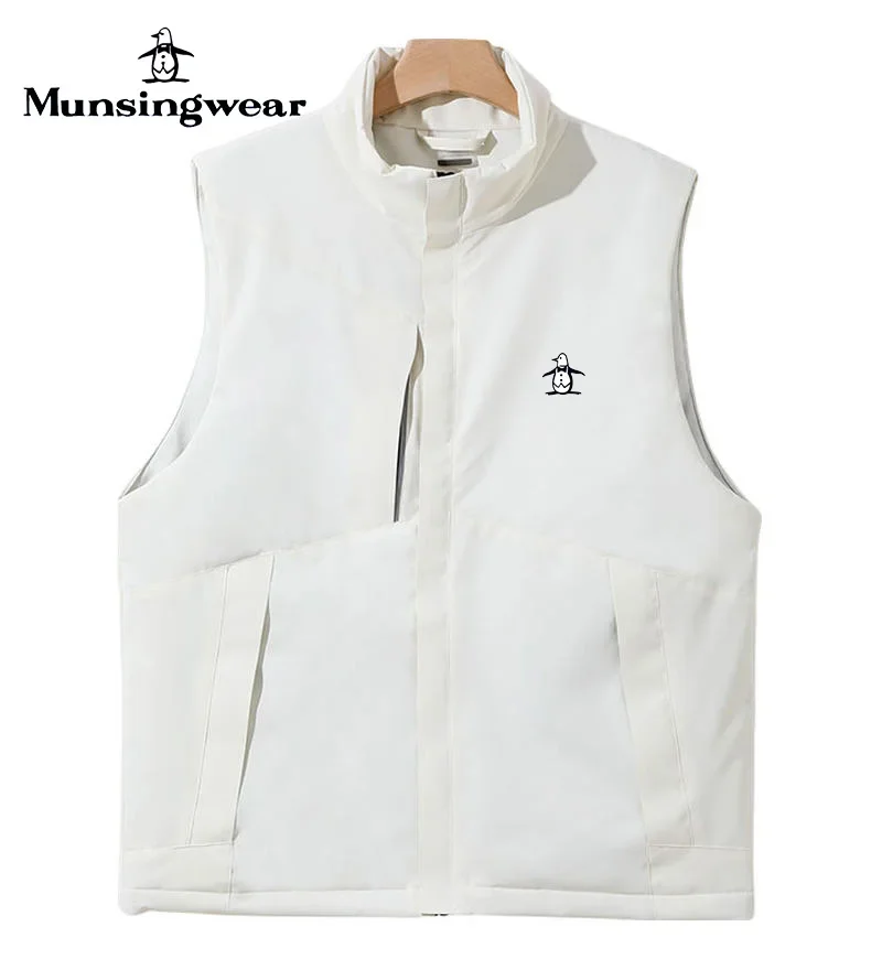 

Brand Munsing Golf Jacket Vest for Men Winter Down Cotton Windproof Warm Golf Wear Waistcoat Men's Fashion Loose Jacket Coats