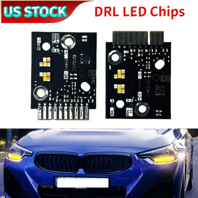 

For BMW 2' G42 G87 M2 2021-2023 63115A043C1 Yellow Daytime Running Light Chips LED Headlight Daylight DRL LED Lightsource Boards