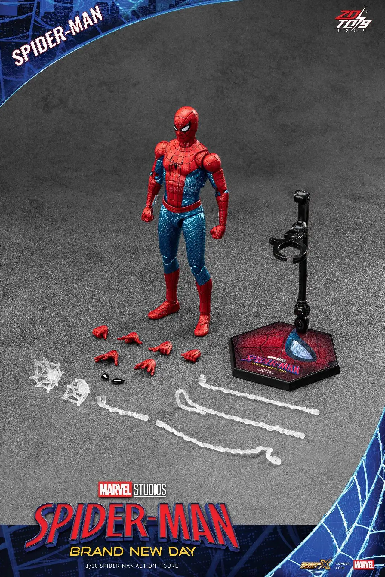 ZDTDS Original Spider Man Brand New Day PUNK SUIT Scarlet Spider