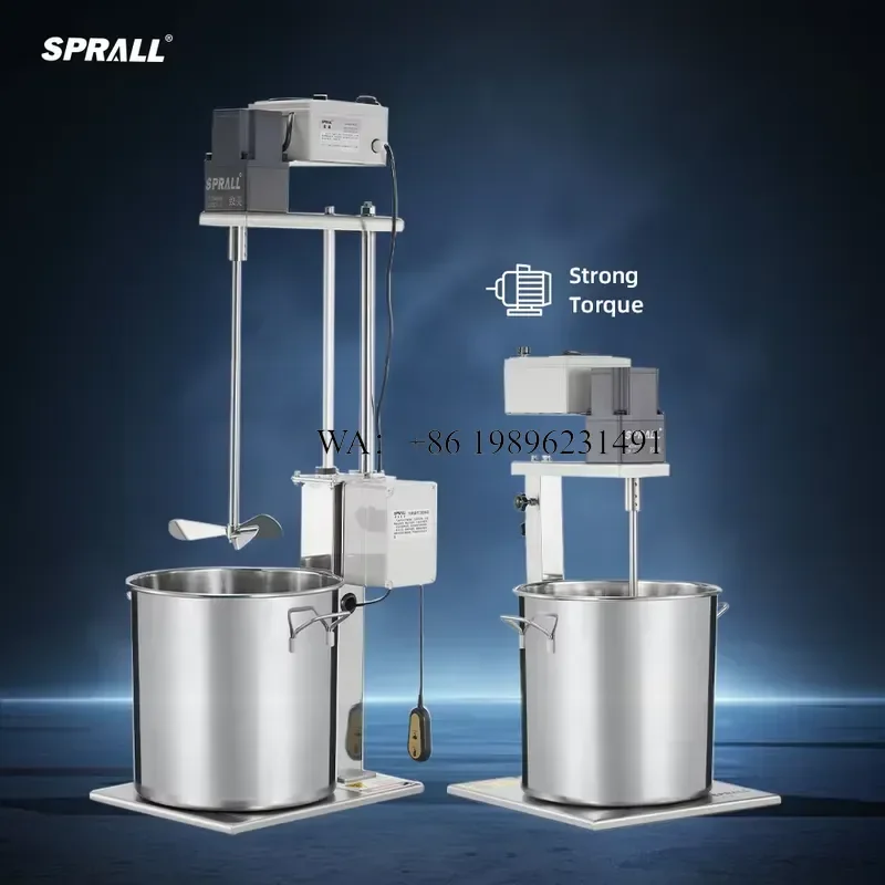 Wmwmnu for SPRALL 100L Industrial Stirrer Liquid Water-based Coating Lotion Mixing Automatic Lift Agitator Paint