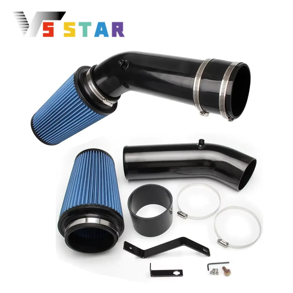 

New Aluminum Cold Air Intake Tube & Filter For 1999.5-2003 F250 F350 F450 Super Duty 7.3L Powerstroke Diesel Black AF-1018