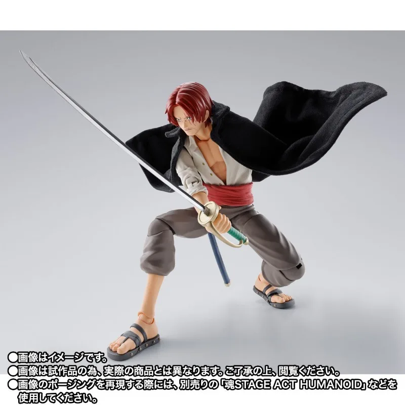 Bandai-figura de acción de S.H.Figuarts SHF One Piece SHANKS & MONKEY.D.LUFFY -CHILDHOOD, modelo de juguete, Colección, Hobby, Original