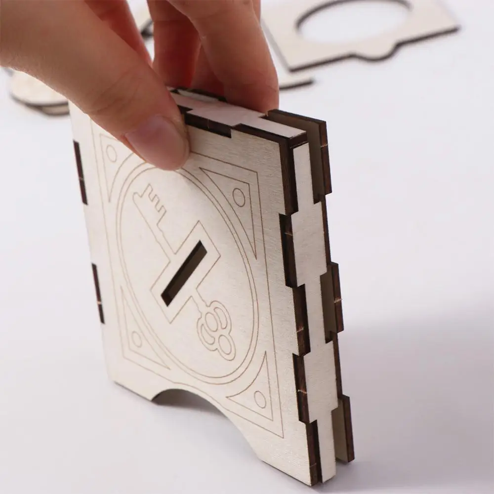 Assemblage en bois bricolage ensemble magique cerveau en bois doigt tour de magie jouet classique coloré boîte à crayons magique enfants et adultes