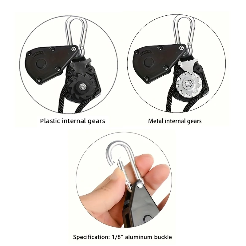 4 مللي متر * 4 متر خيمة التخييم التعادل أسفل حبل المشدود الربط بكرة السقاطة الشماعات المظلة حبل هوك المظلة مشبك حبل تشديد أداة