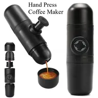 140ml Travel Outdoor Espresso Coffee pot Maker Mini Hand Press Manual Coffee Machine Portable Capsule Coffee Maker Ideal Gifts