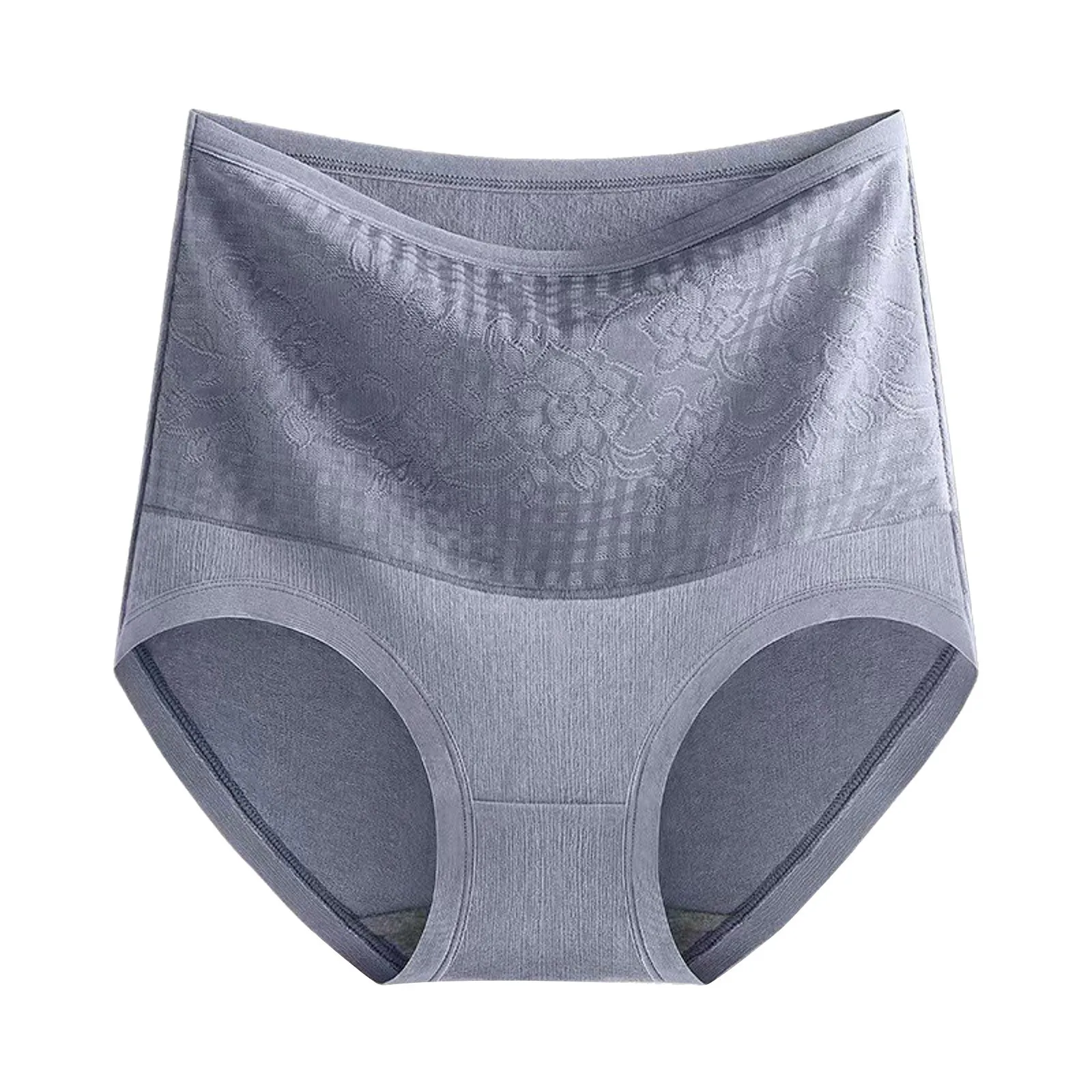 Thick Fleece Lined Panties For Women Ladies High Waist Underpants Female Warm Pure Cotton Briefs Autumn Winter Thermal Underwear