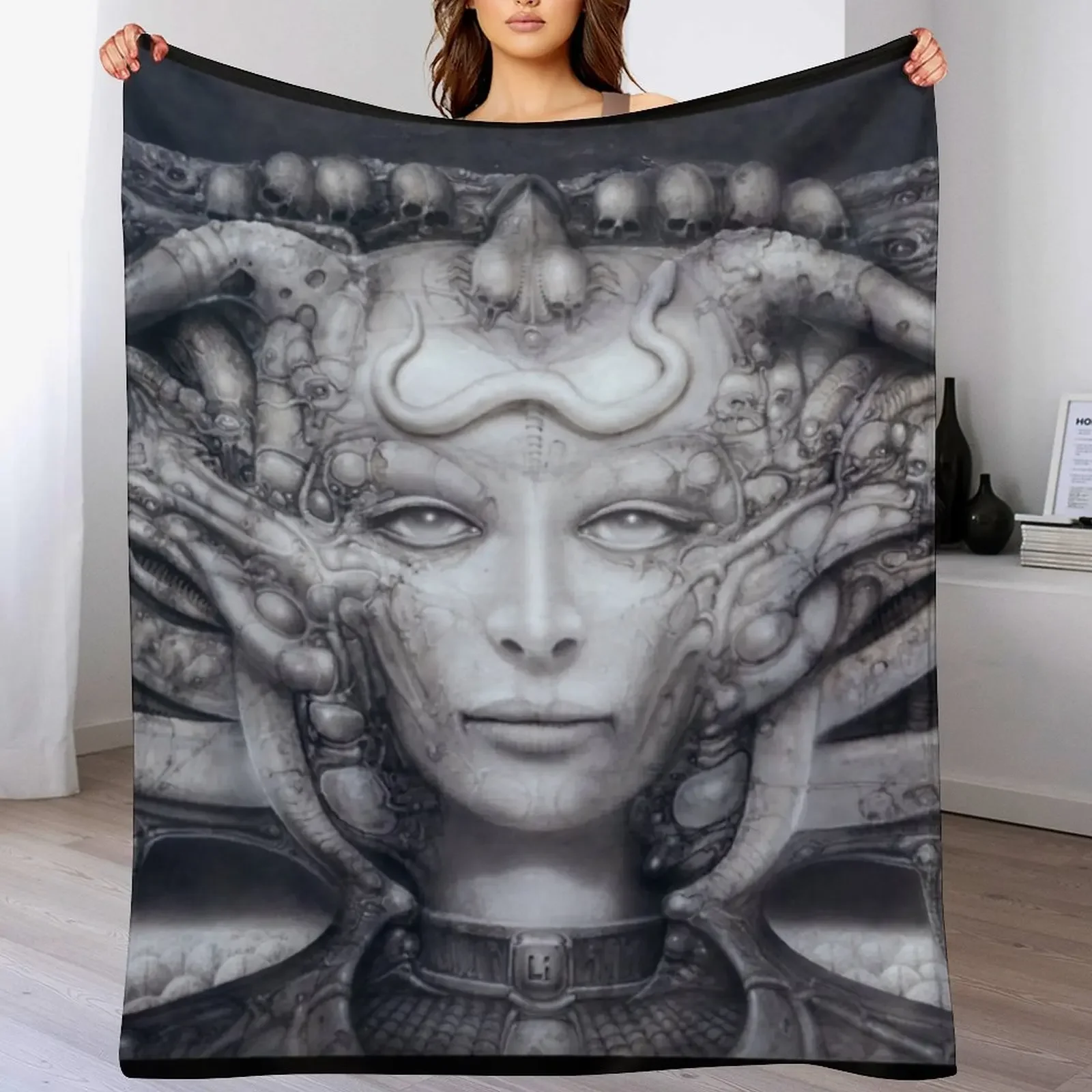 

H.R. Giger - Li Throw Blanket christmas gifts Picnic christmas decoration Bed linens Blankets