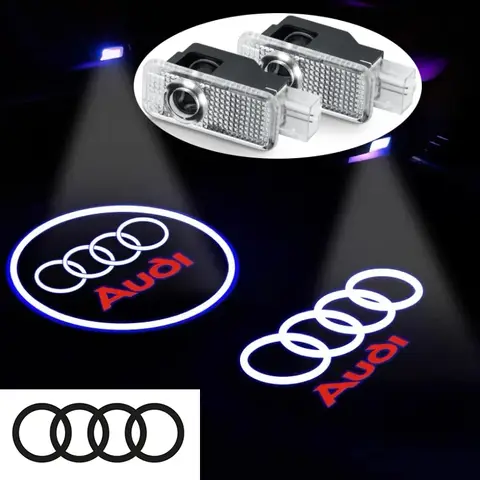 아우디 A3 A4 B8 8P 8V A6 C7 A5 Q5 B7 B6 B9 SLINE 쿼트로 RS Q3 Q7 S3 S4 S5 S6 TT LED HD 프로젝터 램프 차량 도어 웰컴 라이트