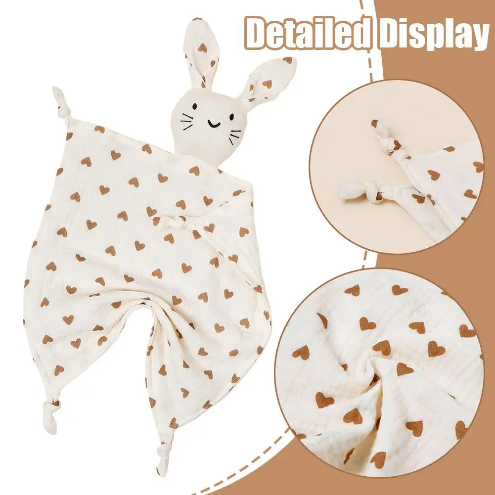 Cute Baby Cotton Muslin Soft Blanket Newborn Sleeping Dolls Kids Sleeping Cuddling Towels Soothe Appease Towels Bibs Baby Stuff