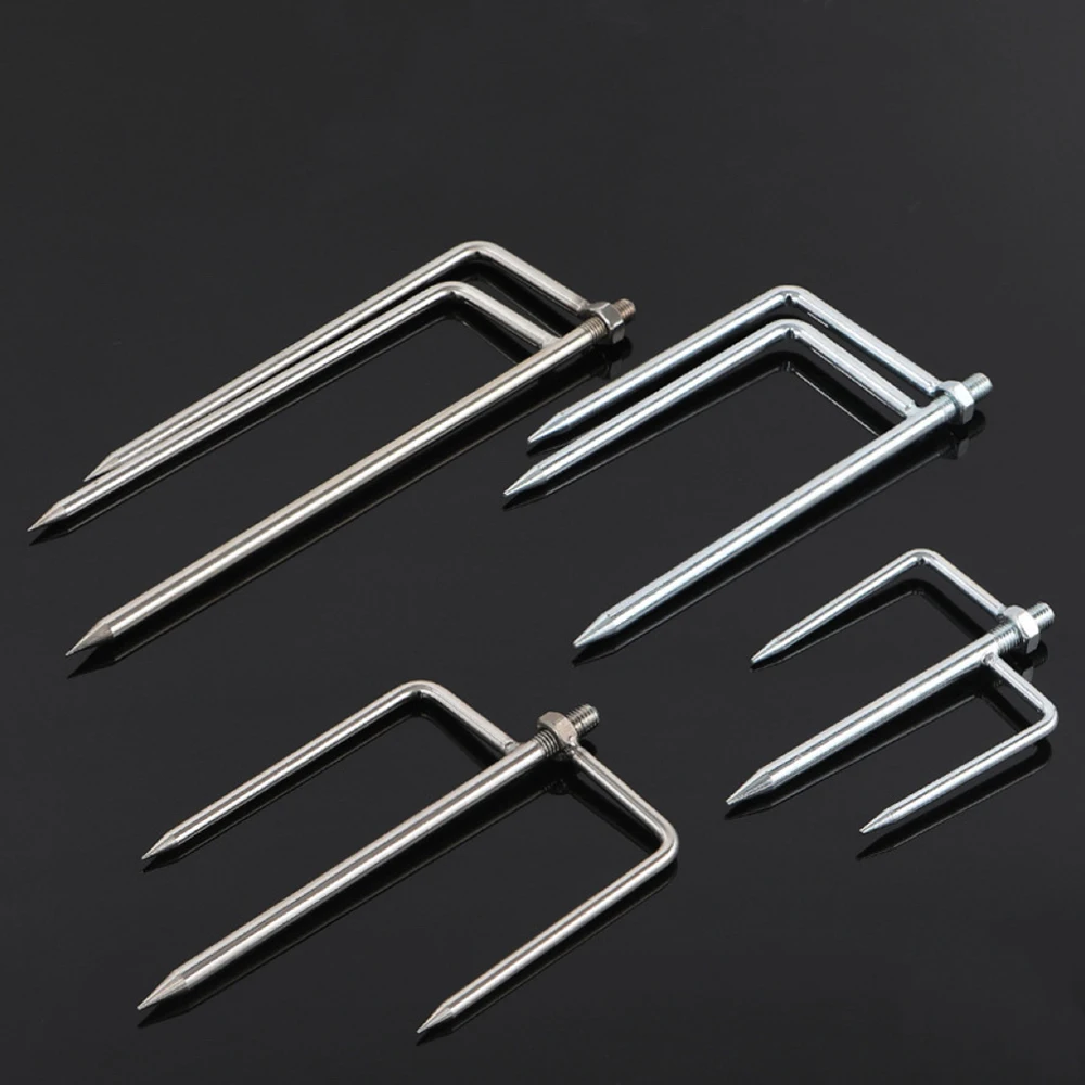 1 قطعة مظلة الأرض سبايك المشبك 17/21/23/25 سنتيمتر مع 1.2 سنتيمتر العالمي الخيوط واجهة استقرار أدوات المظلة حامل المظلة #6