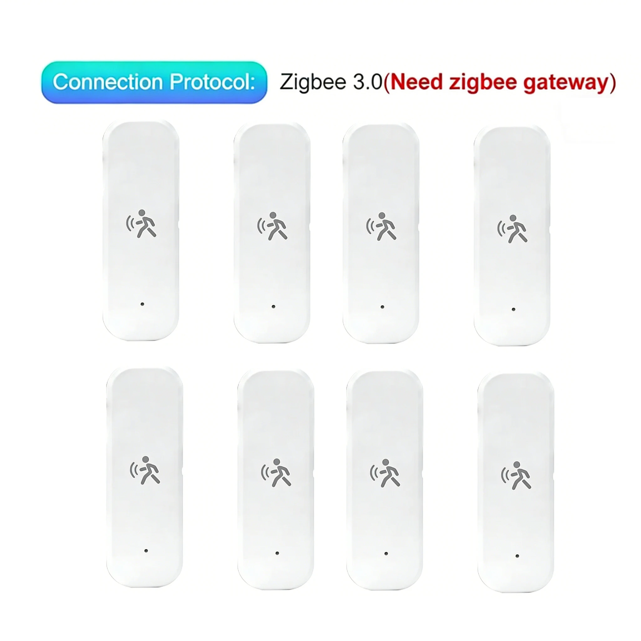 Tuya Zigbee Smart 10G Mmwave Radar Bewegungssensor, 4-in-1 Detektor mit Helligkeits-, Temperatur- und Feuchtigkeitsmessung für Heimsicherheit
