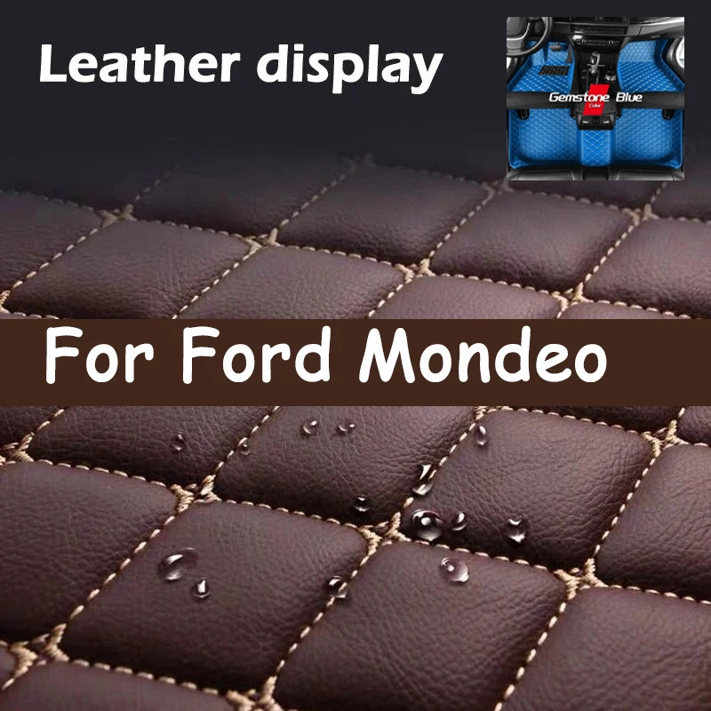 

Luxury Car Floor Mats For Ford Mondeo Taurus MK5 2023 2024 2025 Waterproof Foot Pads Floor Mats Carpets Car Accessories Interior