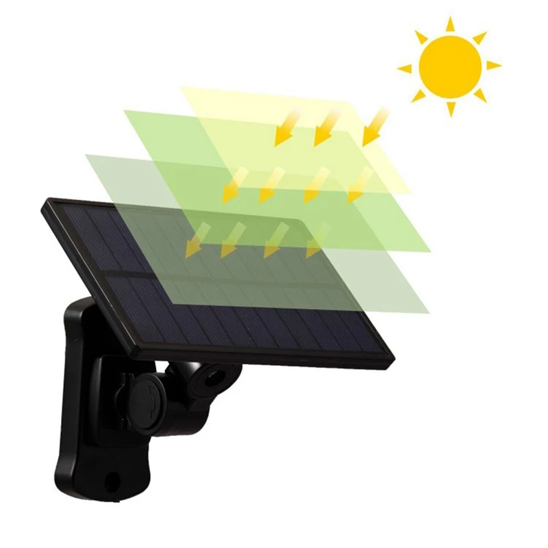 Bright Solar Lights Waterproof Outdoor Indoor Solar Lamp With Adjustable Head Wide Lighting Angle Motion Sensor