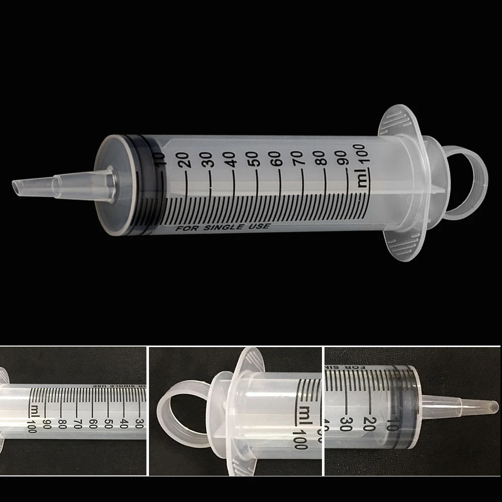 20/60/100/150ML ciekły pomiar pompy strzykawkowa wielokrotnego użytku bez węża igłowego zmywalny wtryskiwacz ssący do wody z płynem olejowym