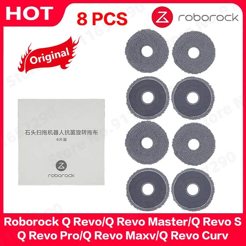 

Original Mop Pads For Roborock Q Revo Master/Q Revo S/Q Revo Pro/Q Revo Maxv/Q Revo Curv Accessories Replacements Parts Mopping