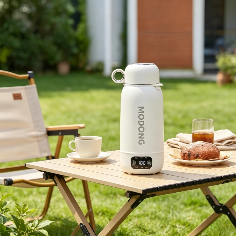 Portable Travel Kettle - Elektryczny czajnik samochodowy 1L, przenośny, ze