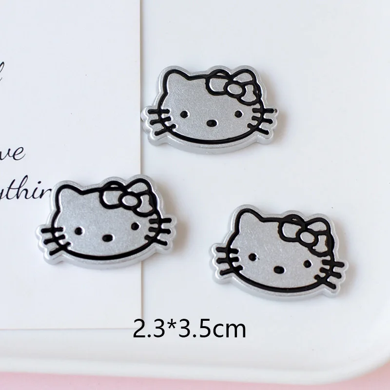 8Pcs Hello Kitty Shoe Charms Set for Sandals Clogs DIY Accessories Cute Cartoon Bow Hole Shoes Buckle Decorations Gifts