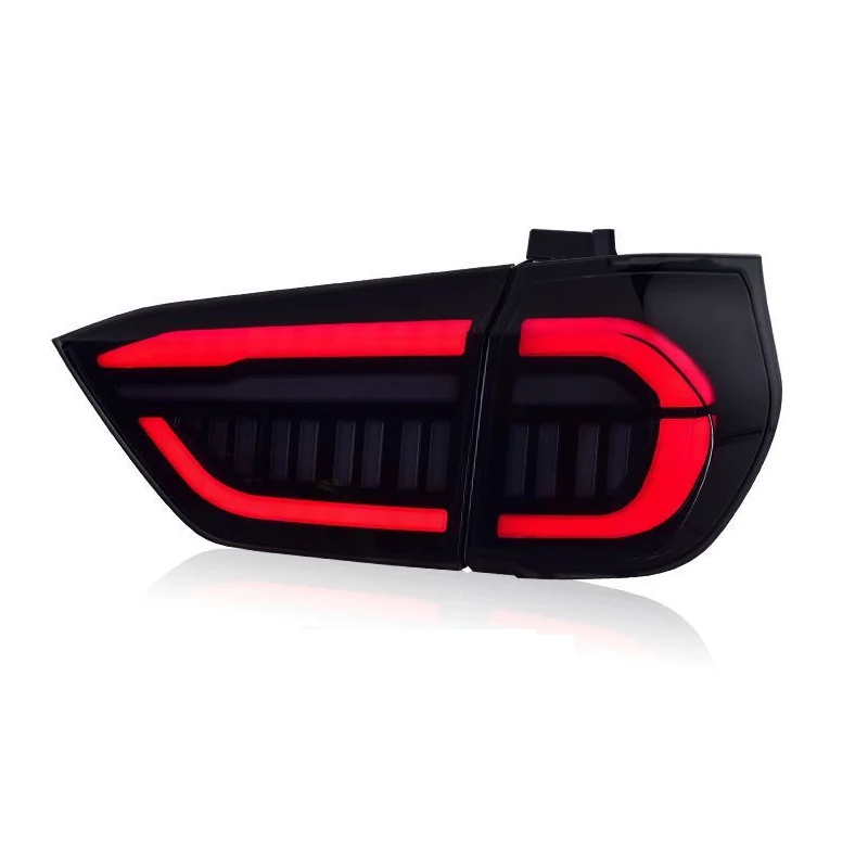 2PC Car Tail Light Assembly For Honda FIT JAZZ 2020-2024 LED Flowing Water Flicker Plug and Play Tail Lamps Brake Fog Taillights