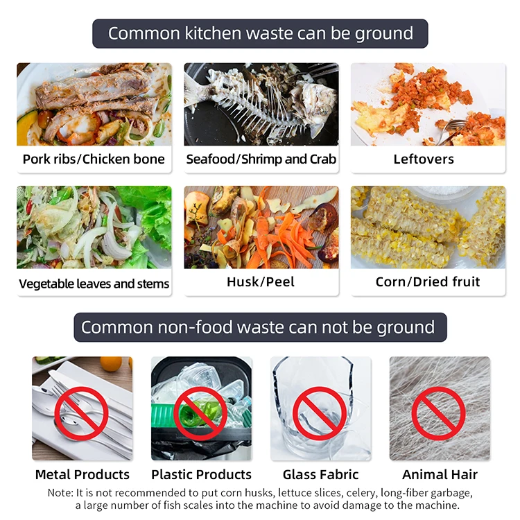 Continuous Feed Lighted Garbage Disposal with Sound Reduction for Under Sink, Power Cord Included