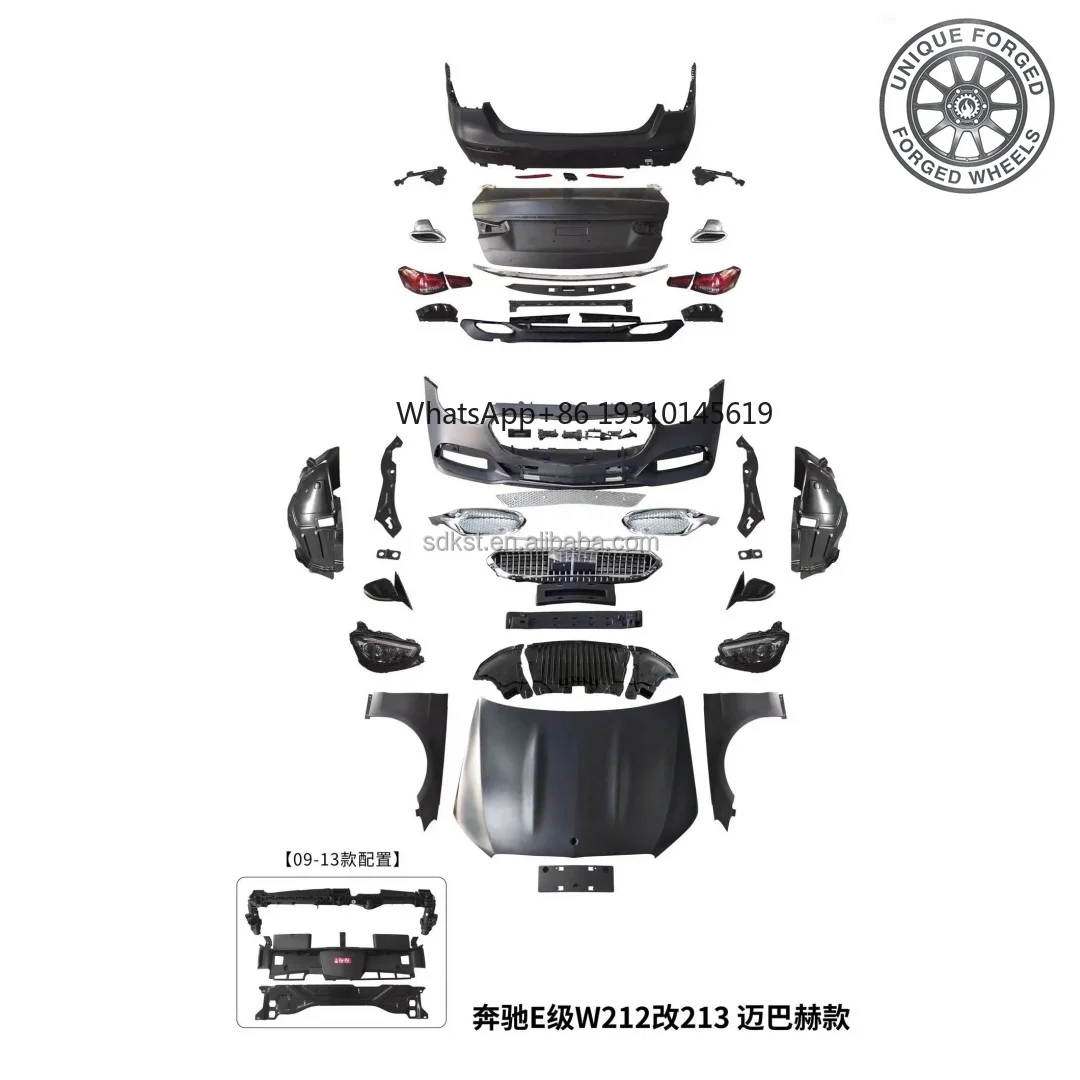 

26style Old To New Body Kits Bumper For Mercedes-Benz E-Class W212 2009-2021 Upgrade To W213