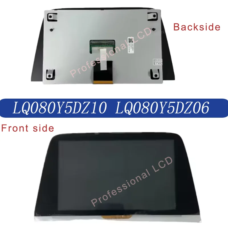 원래 8 인치 새로운 LQ080Y5DZ10 LQ080Y5DZ06 LCD 디스플레이 터치 스크린 어셈블리 자동차 DVD GPS 네비게이션 LCD 모니터에 적합