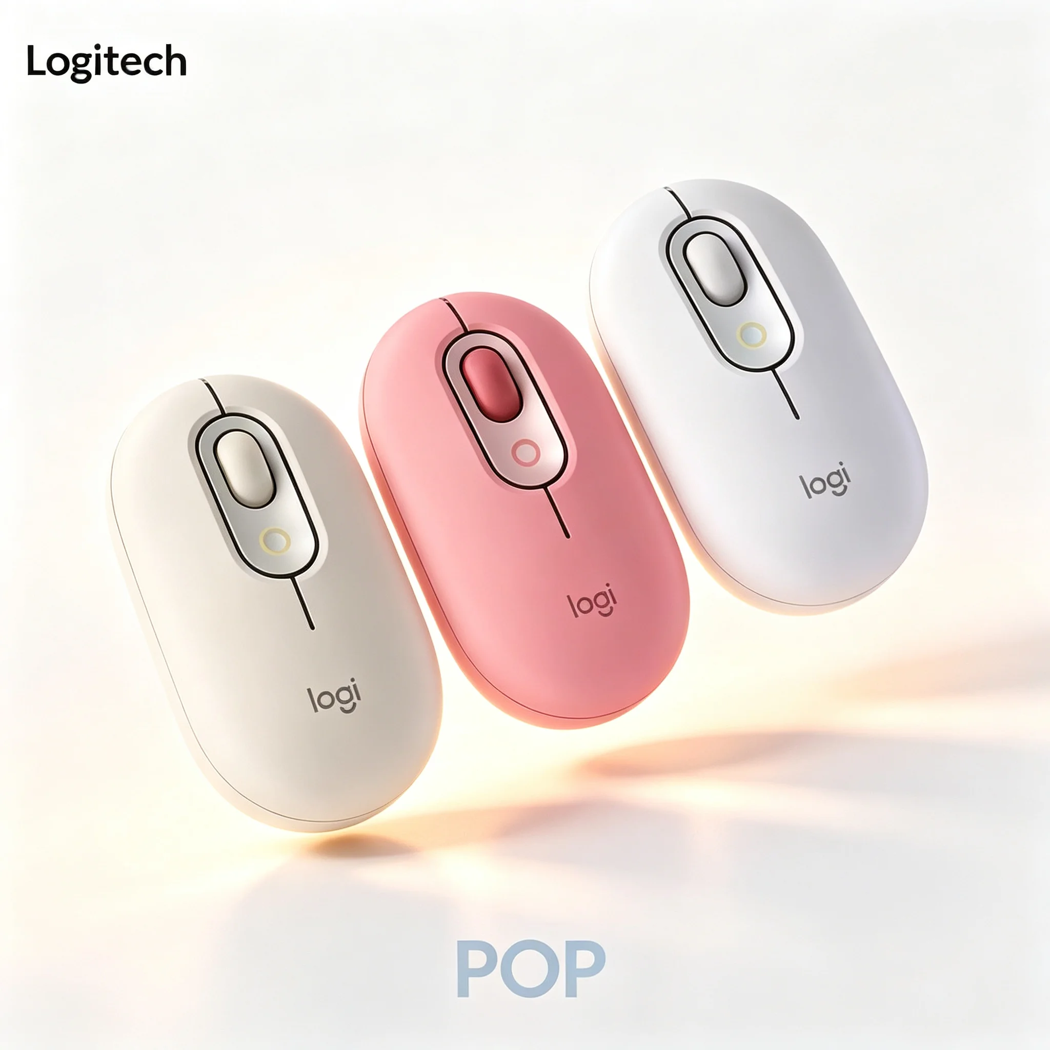 Logitech POP Mouse Bluetooth Wireless Mouse Universal Compatible Mice Windows Mac OS