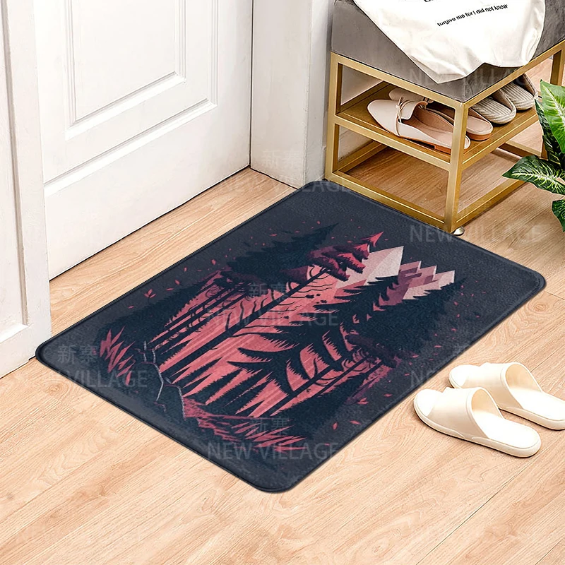 House entrance carpet Home door mat Modern Nordic style Room Bath Foot bathroom non-slip Kitchen water rugs Abstract Scenic Sky