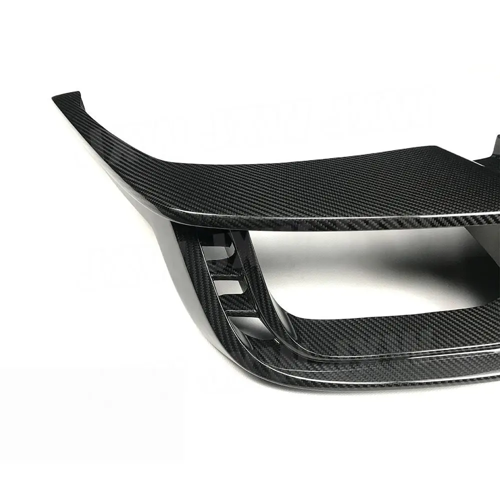 Tylny spojler z włókna węglowego FRP do Audi A4 S4 B10 2019 2020 Tylny zderzak Fins Shark Style Skid Plate