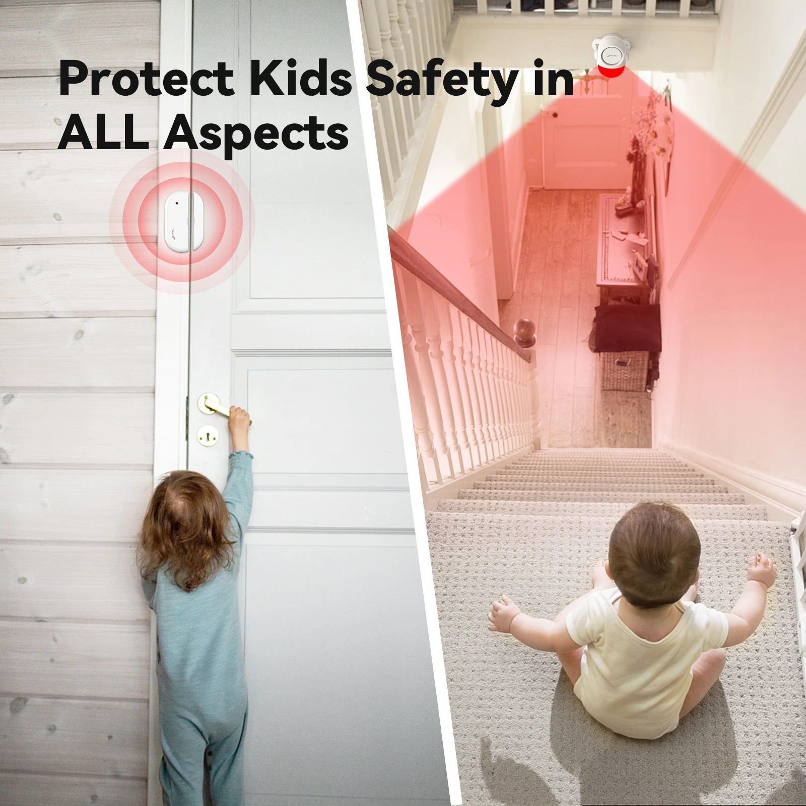 CPVAN Infrared Motion Sensor Detector Alarm Wireless WIFI Tuya Smart Home Alarm security protection System House Burglar Alarm