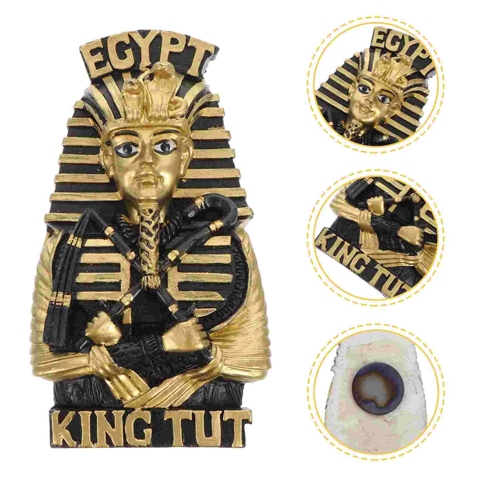 Fridge Magnet Refrigerator Pharaoh Egypt Magnetic Decor Decorative Sticker Resin Exquisite Ornament