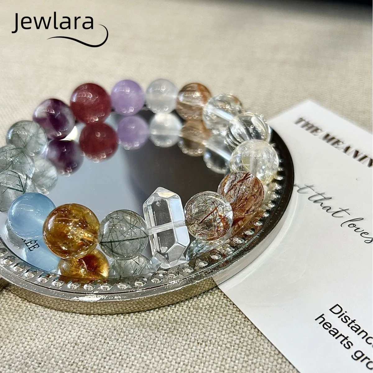 

Jewlara Кристаллы Браслеты Натуральные Пять Элементов Золото Дерево Вода Огненный Грунт Зеленые Волосы Кристалл Фиолетовый Нефрит Черное Золото