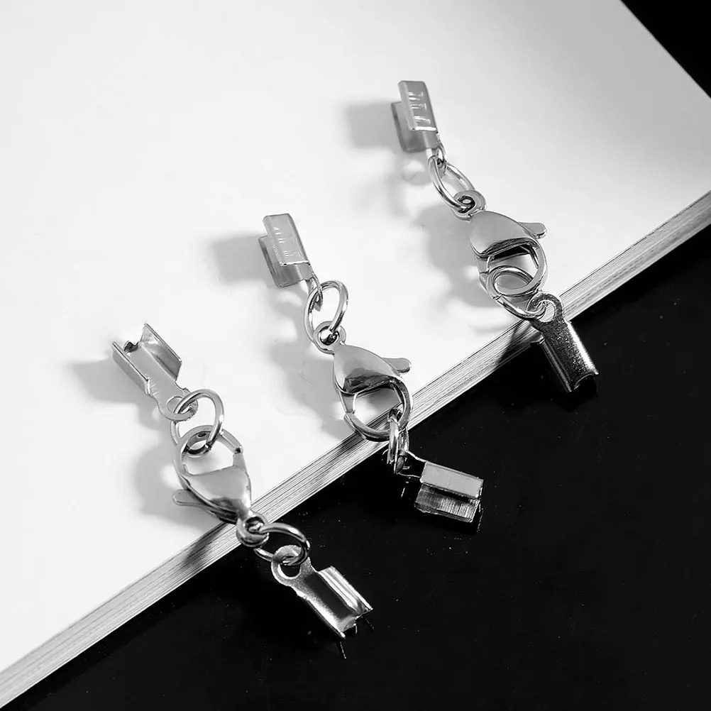 

20pcs Stainless Steel Lobster Clasp Jewelry Connectors for DIY Necklace Bracelet Making Durable Material Silver Tone