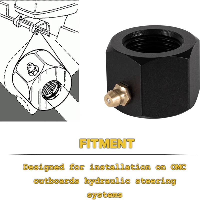 Anx fsm068 Marine Lenkrohr Kabel Fett mutter für omc 2861 Außenborder hydraulische Lenkung Golf mk4 jdm Boot Auto Zubehör Kit – Detail 5