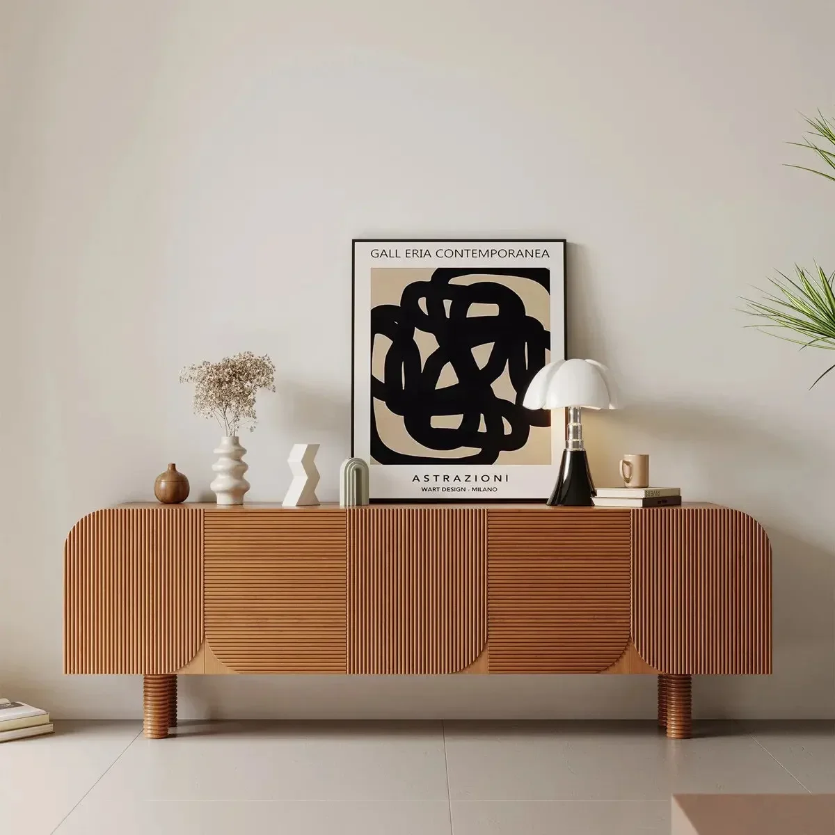 AARetro solid wood small apartment living room TV cabinet against the wall locker medium antique model room simple audio-visual
