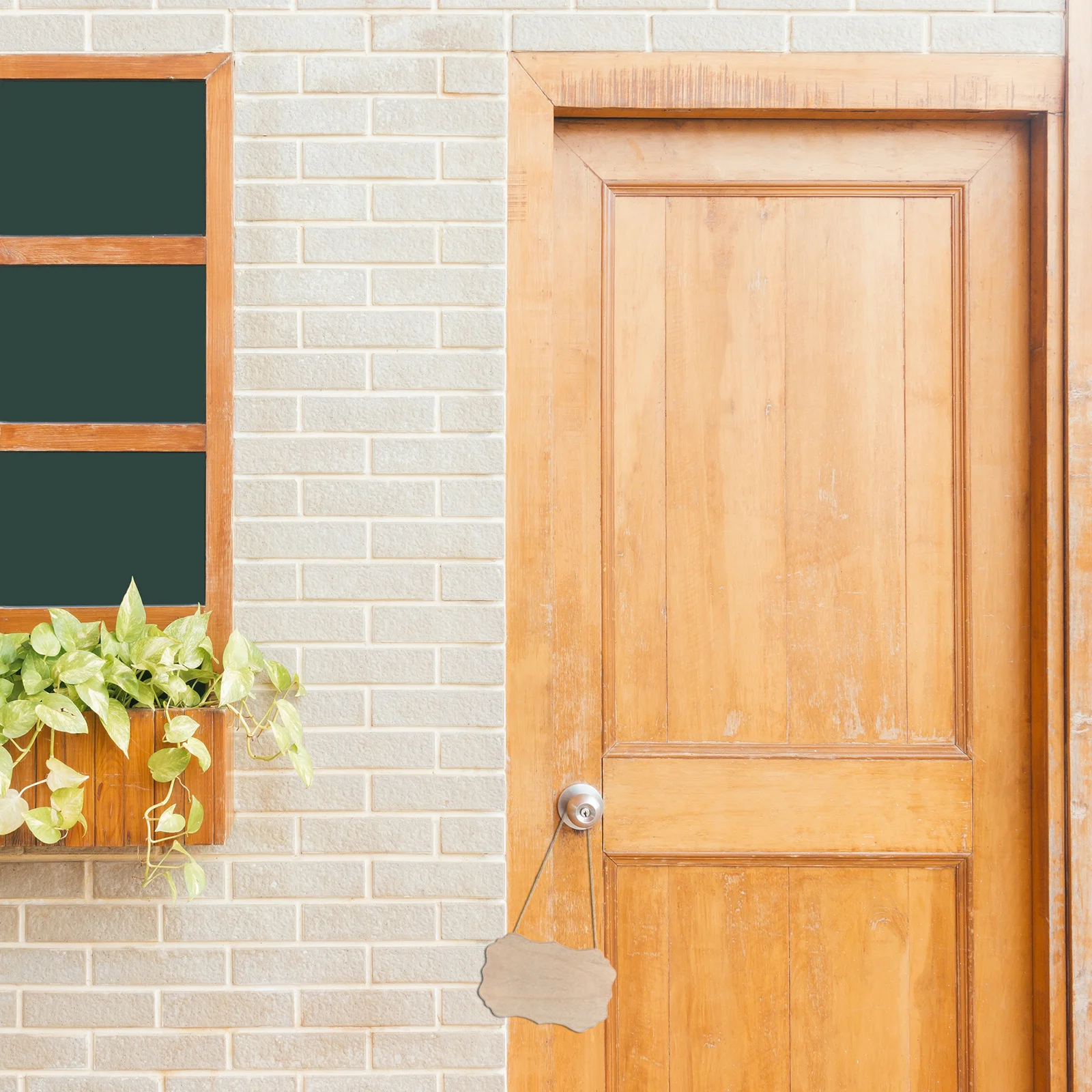 

2Pcs Hanging Wooden Plaques Unfinished Wood Boards DIY Painting Craft Party Decorations Natural Material Wood Plaque