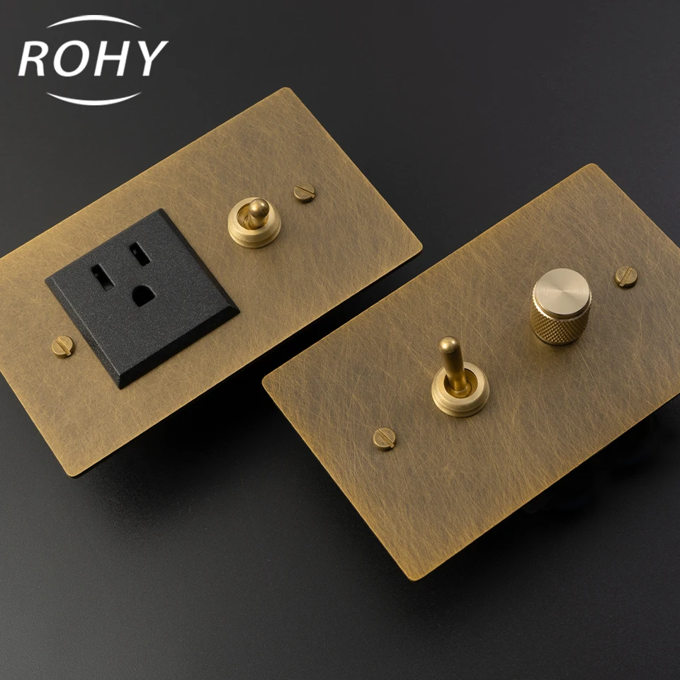 Retro Brass Toggle 110V 120 Type CN Standard Japanese 1GANG 2WAY